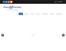 Tablet Screenshot of powerprecision.ca
